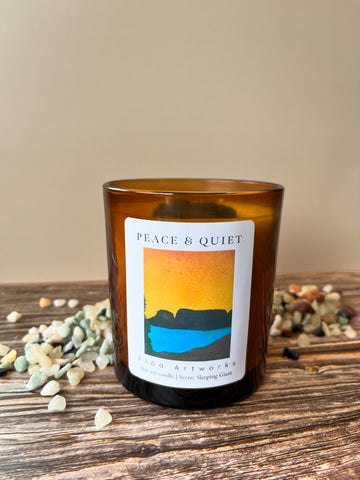 Sleeping Giant soy candle