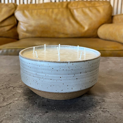 Pottery Bowl 9 Wick Soy Candle