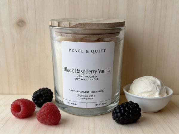 Black Raspberry Vanilla soy candle