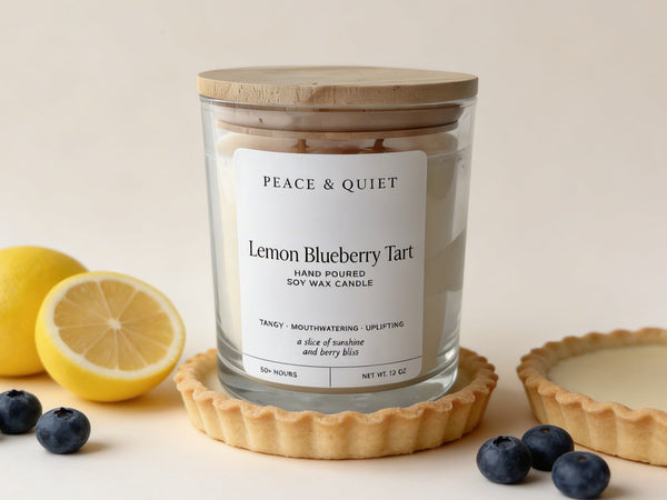 Lemon Bluebarry Tart soy candle