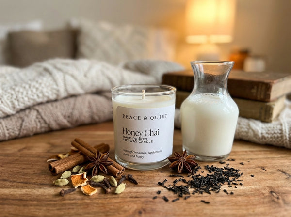 Honey Chai soy candle