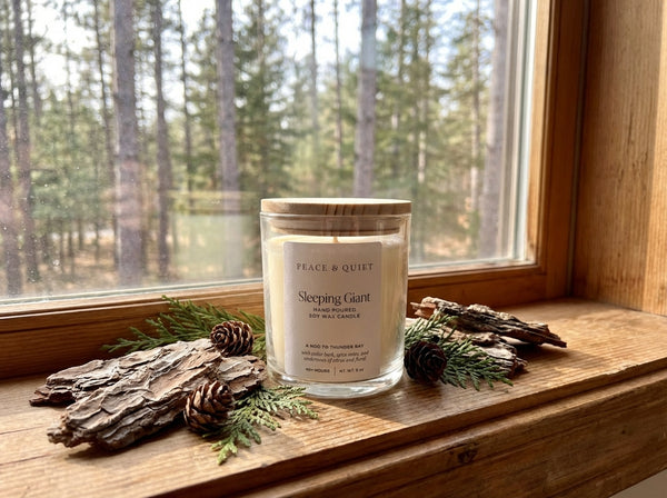 Sleeping Giant soy candle