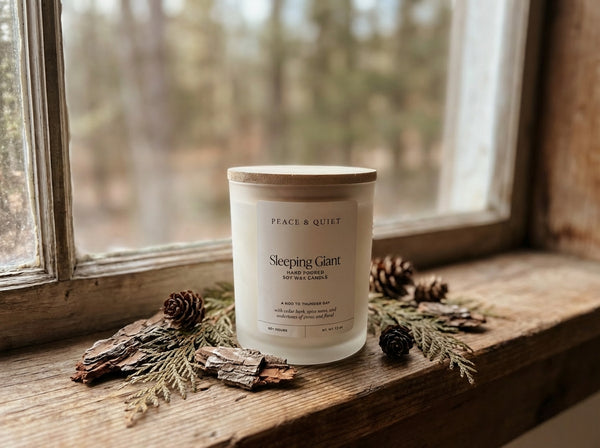 Sleeping Giant soy candle