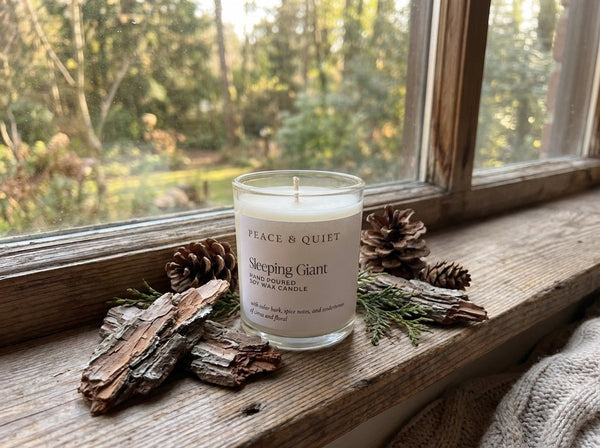 Sleeping Giant soy candle