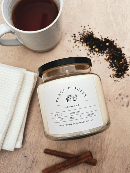 Honey Chai soy candle