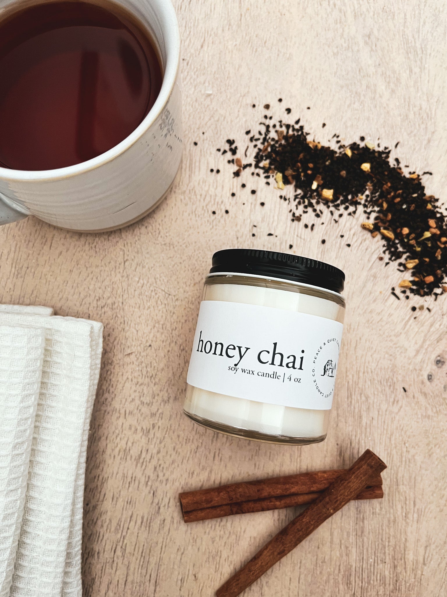 Honey Chai soy candle