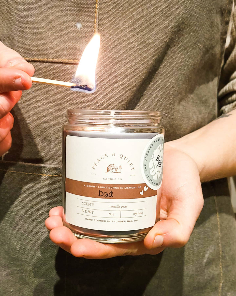 Vanilla Pear "In Memory Of" Limited Edition Soy Candle Peace & Quiet